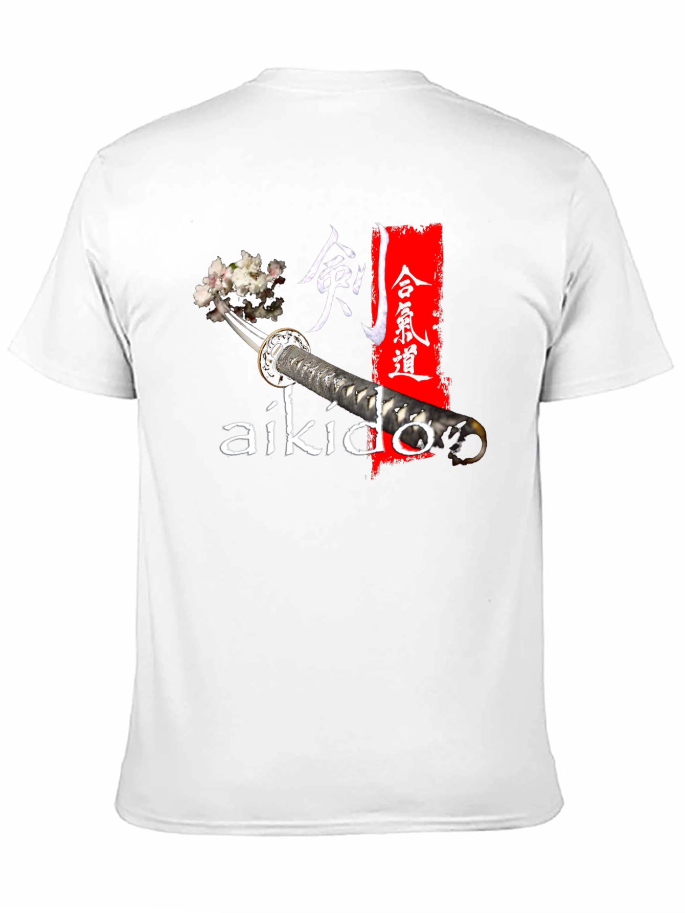Aikido Katana T-Shirt - Martial Arts Style