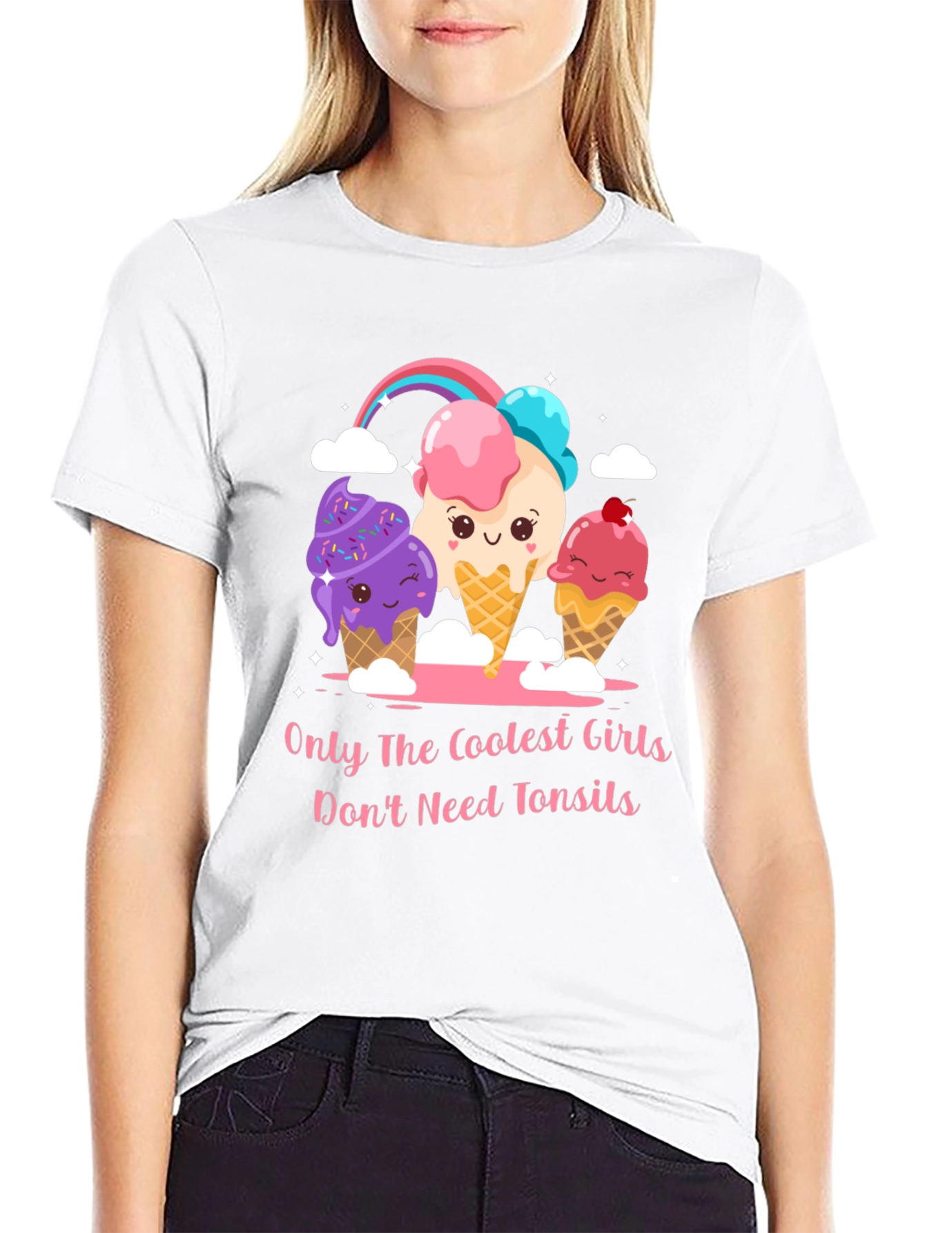 Coolest Girls Dont Need Tonsils Tee