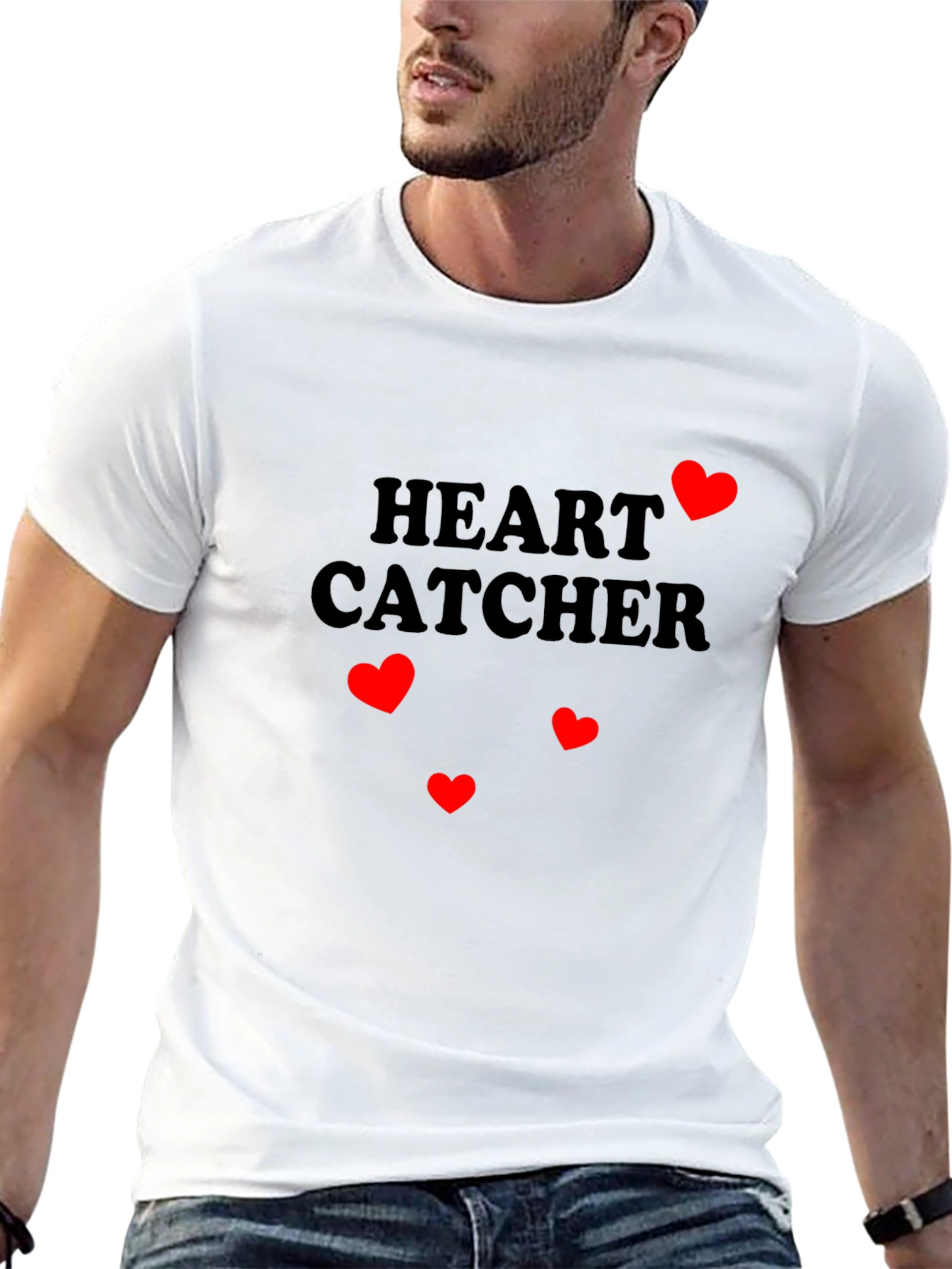 Heart Catcher Black Graphic Tee