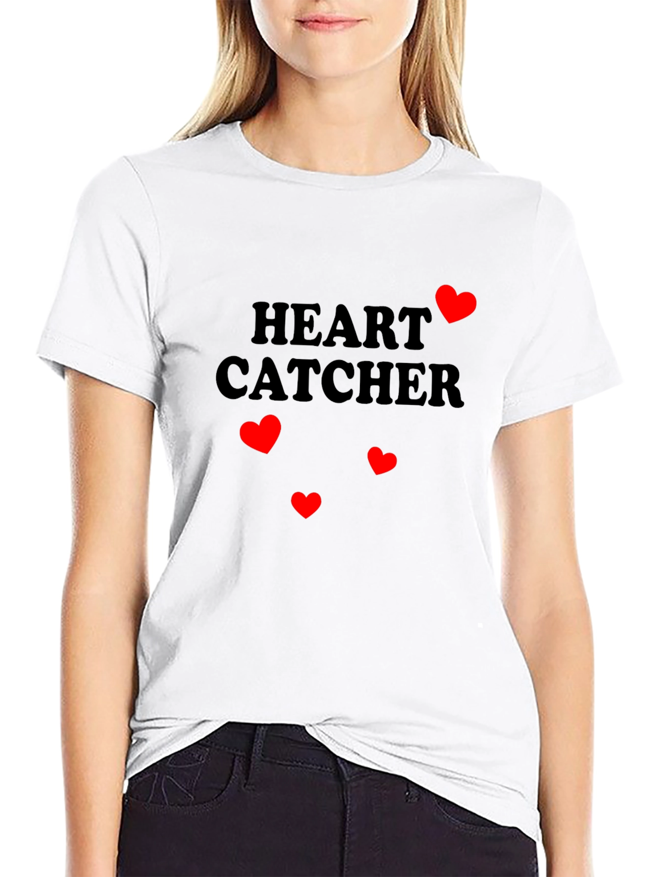 Heart Catcher Black Graphic Tee