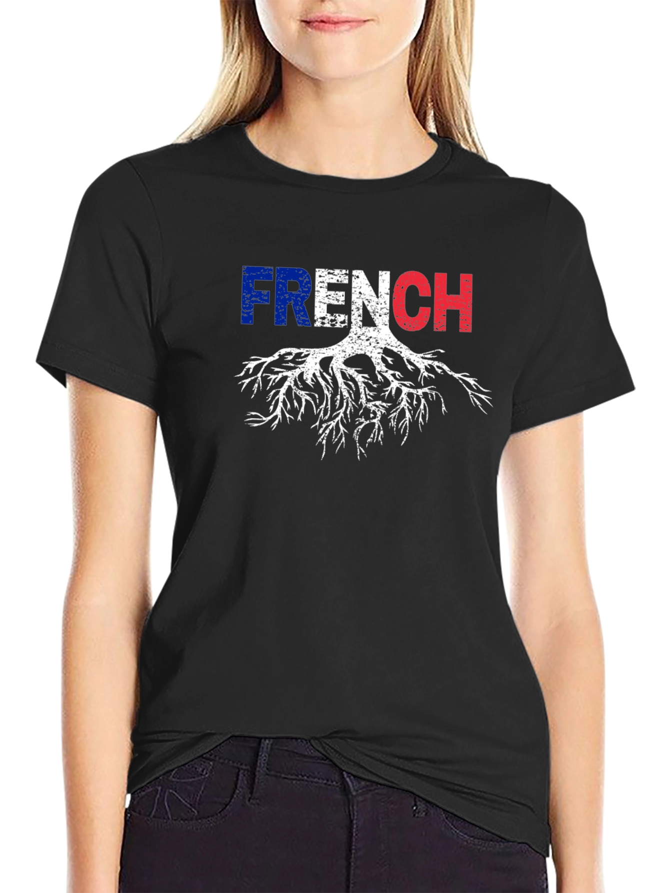 French Roots T-Shirt - Black