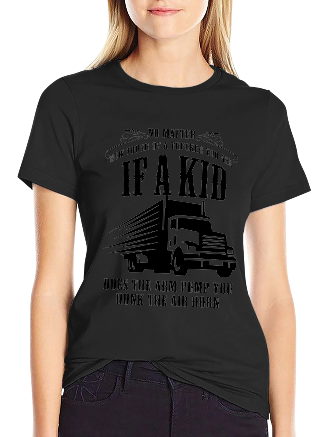 Trucker T-Shirt - Honk the Air Horn