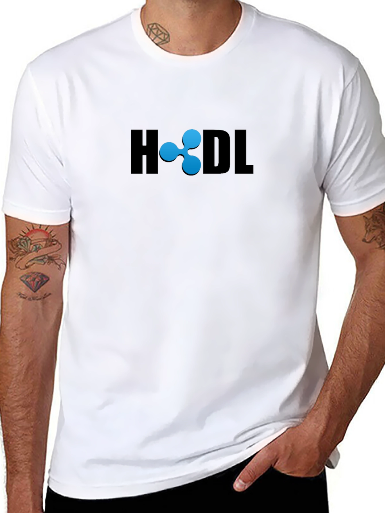 HODL Ripple XRP Cryptocurrency Black T-Shirt