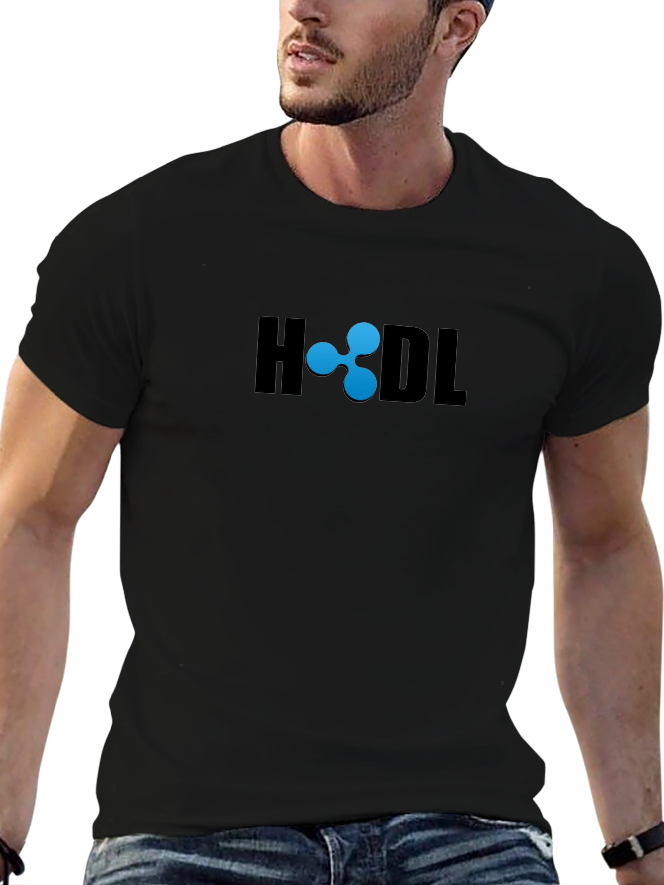 HODL Ripple XRP Cryptocurrency Black T-Shirt