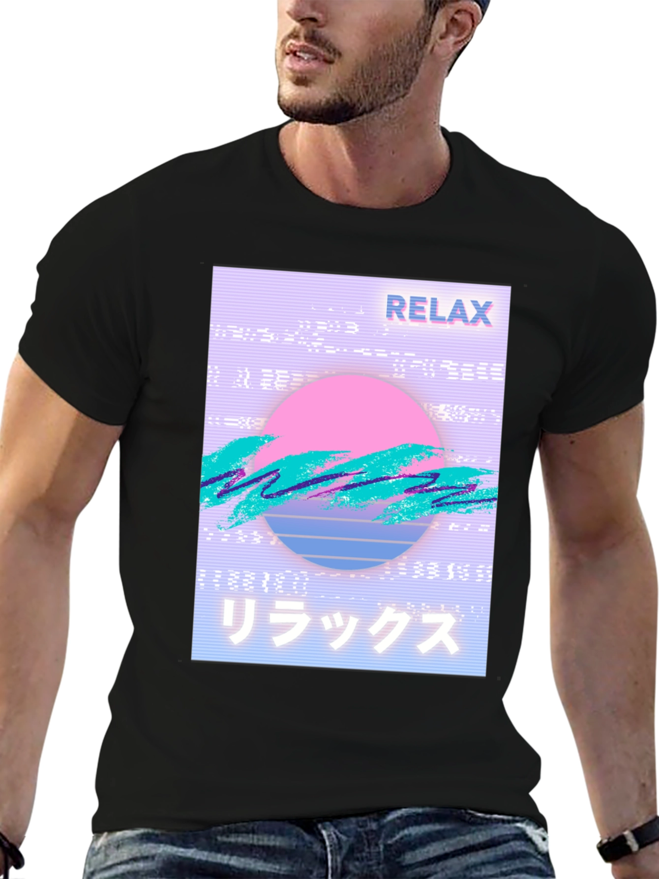 Relax Vaporwave Graphic T-Shirt - Trendy Casual Wear