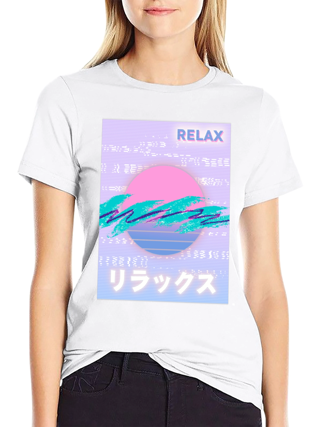Relax Vaporwave Graphic T-Shirt - Trendy Casual Wear