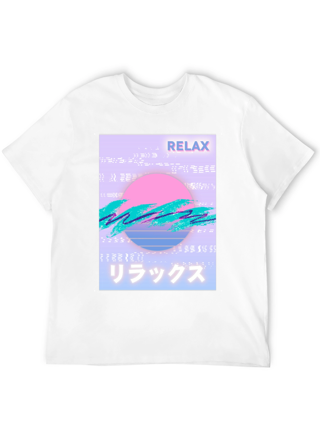 Relax Vaporwave Graphic T-Shirt - Trendy Casual Wear
