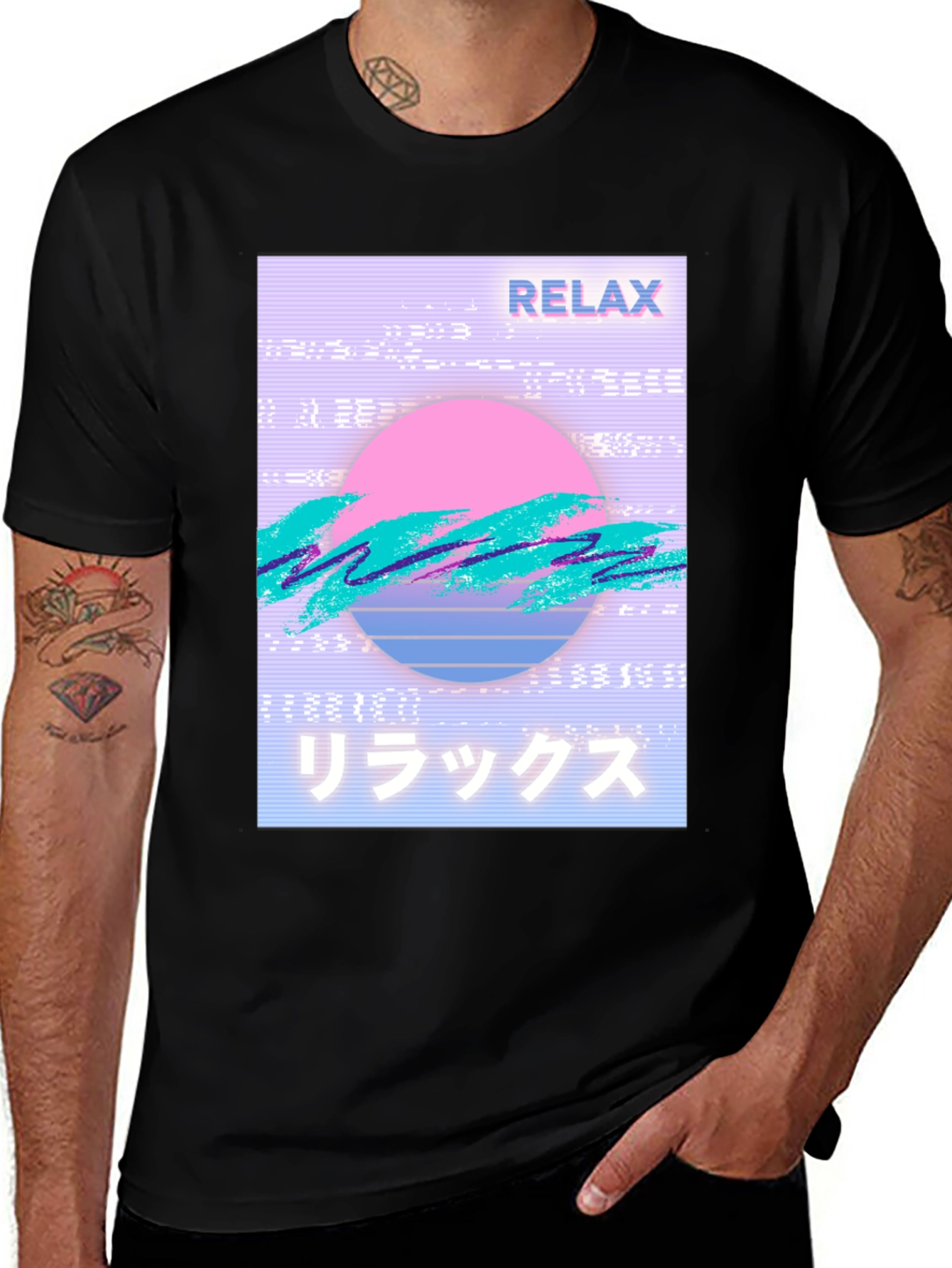 Relax Vaporwave Graphic T-Shirt - Trendy Casual Wear