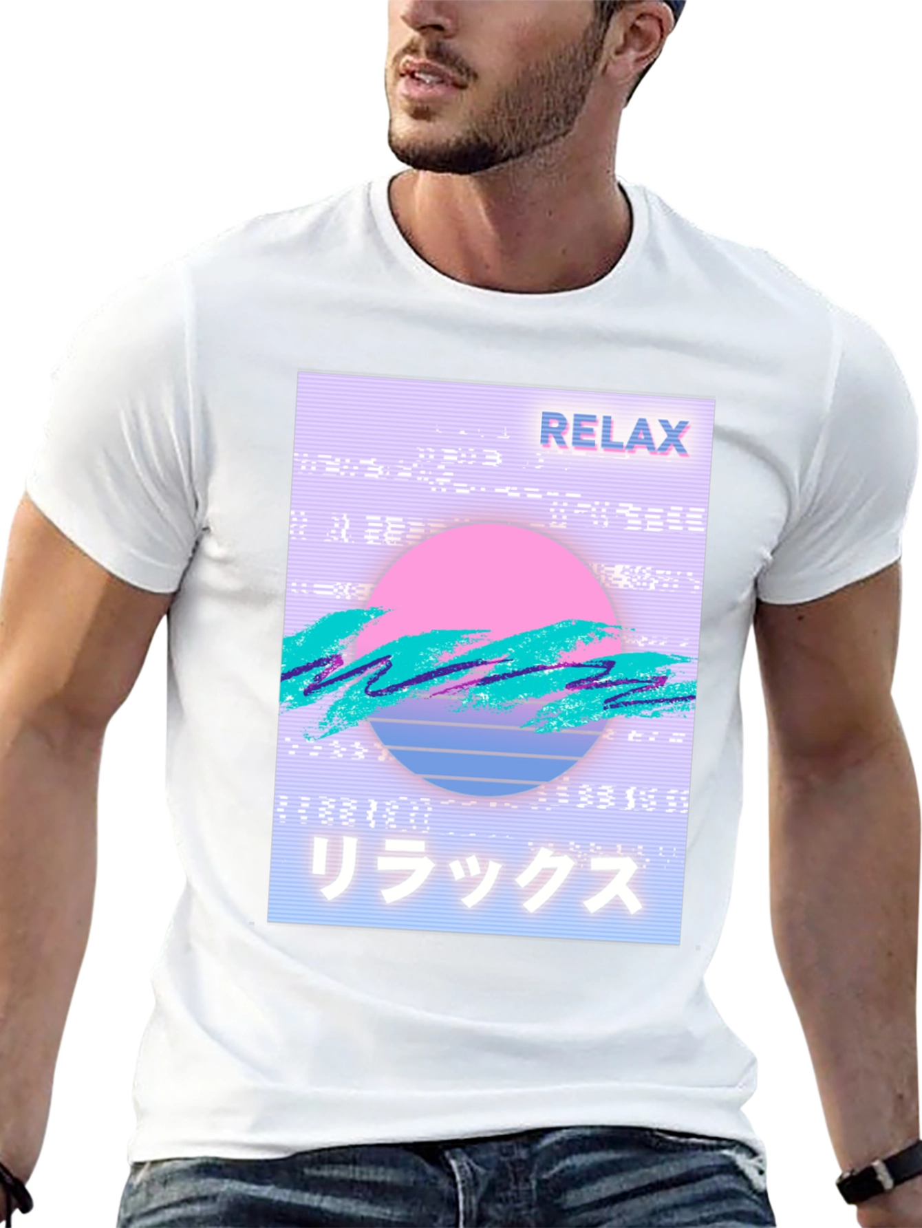 Relax Vaporwave Graphic T-Shirt - Trendy Casual Wear