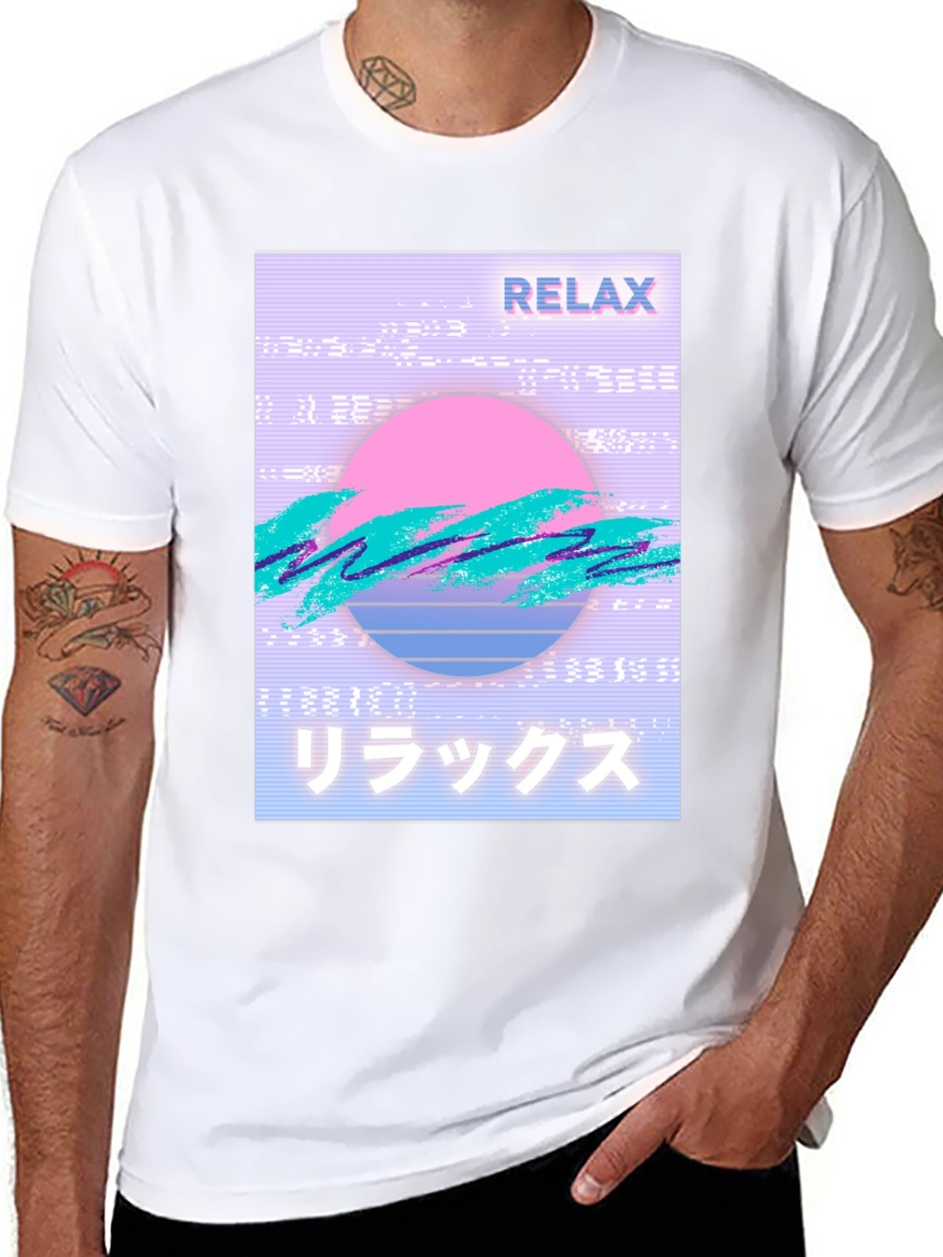 Relax Vaporwave Graphic T-Shirt - Trendy Casual Wear