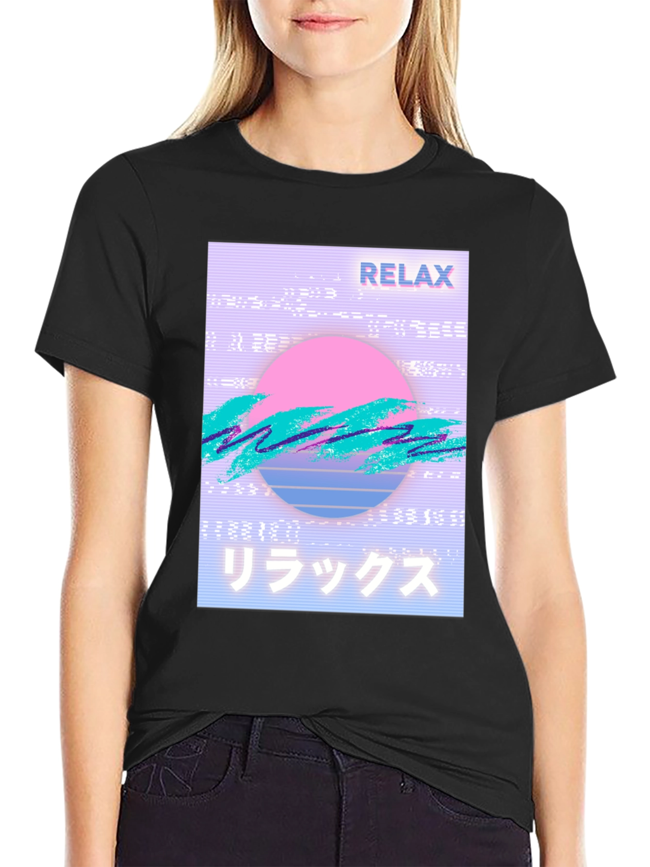 Relax Vaporwave Graphic T-Shirt - Trendy Casual Wear
