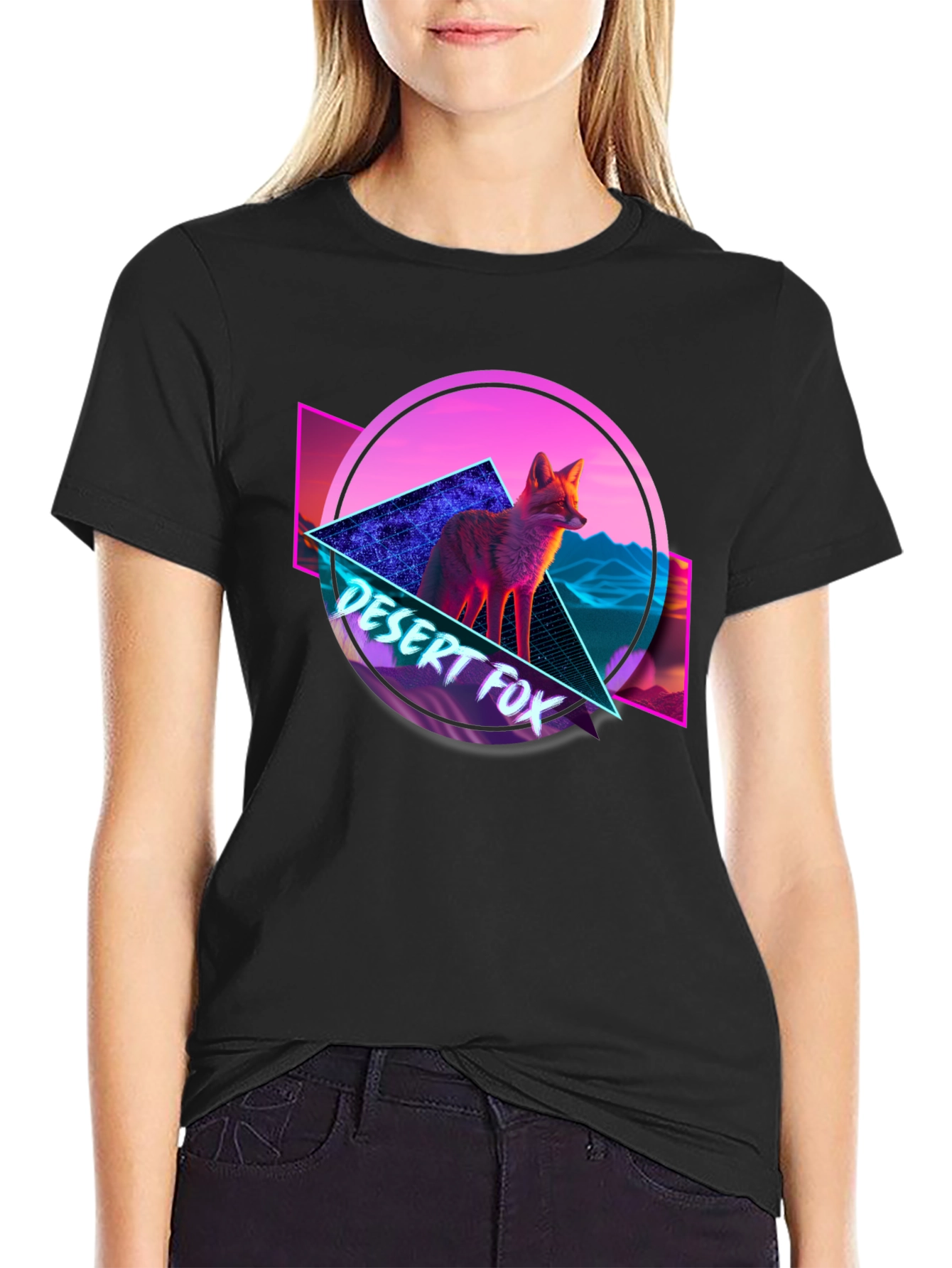 Retro Desert Fox Graphic T-Shirt