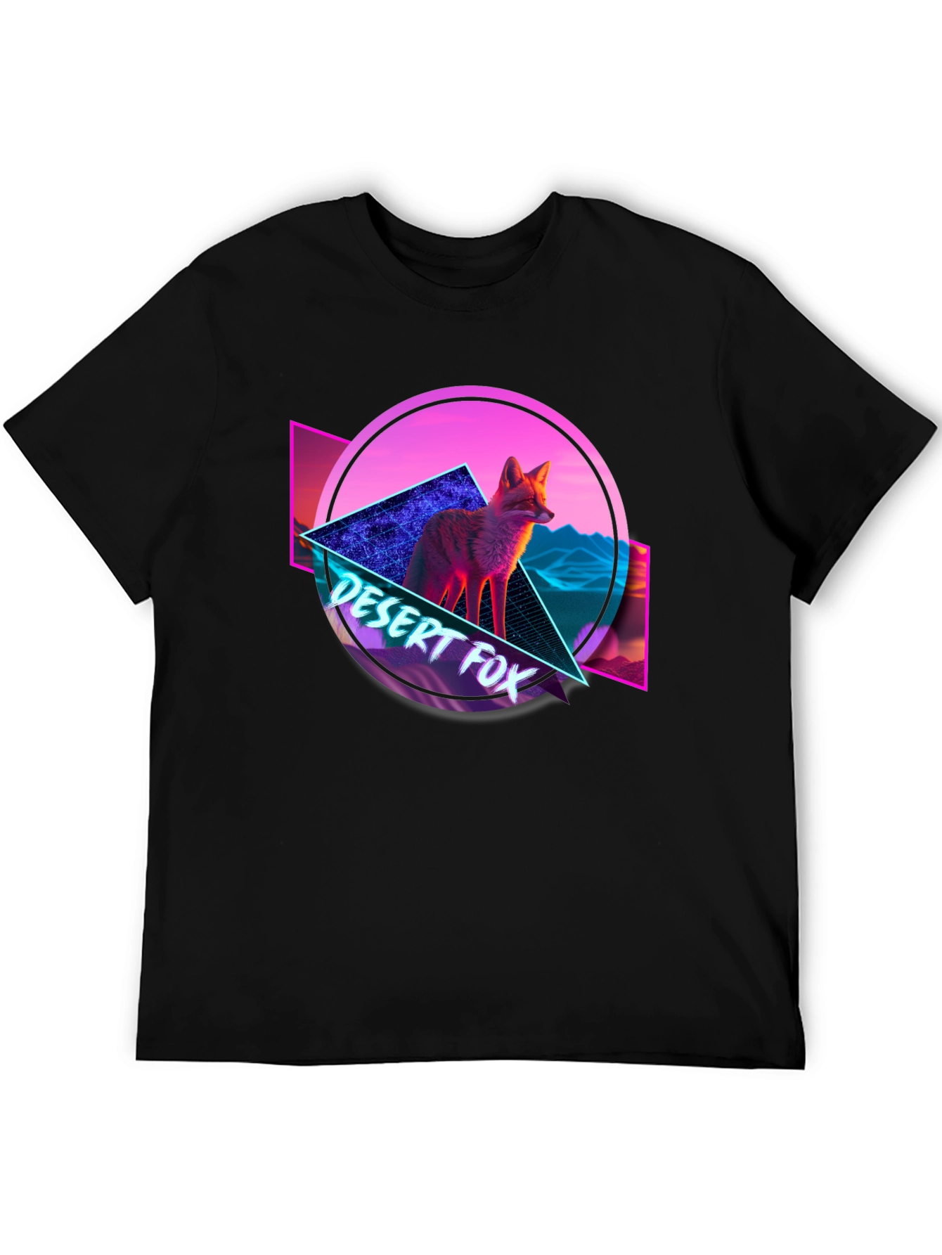 Retro Desert Fox Graphic T-Shirt