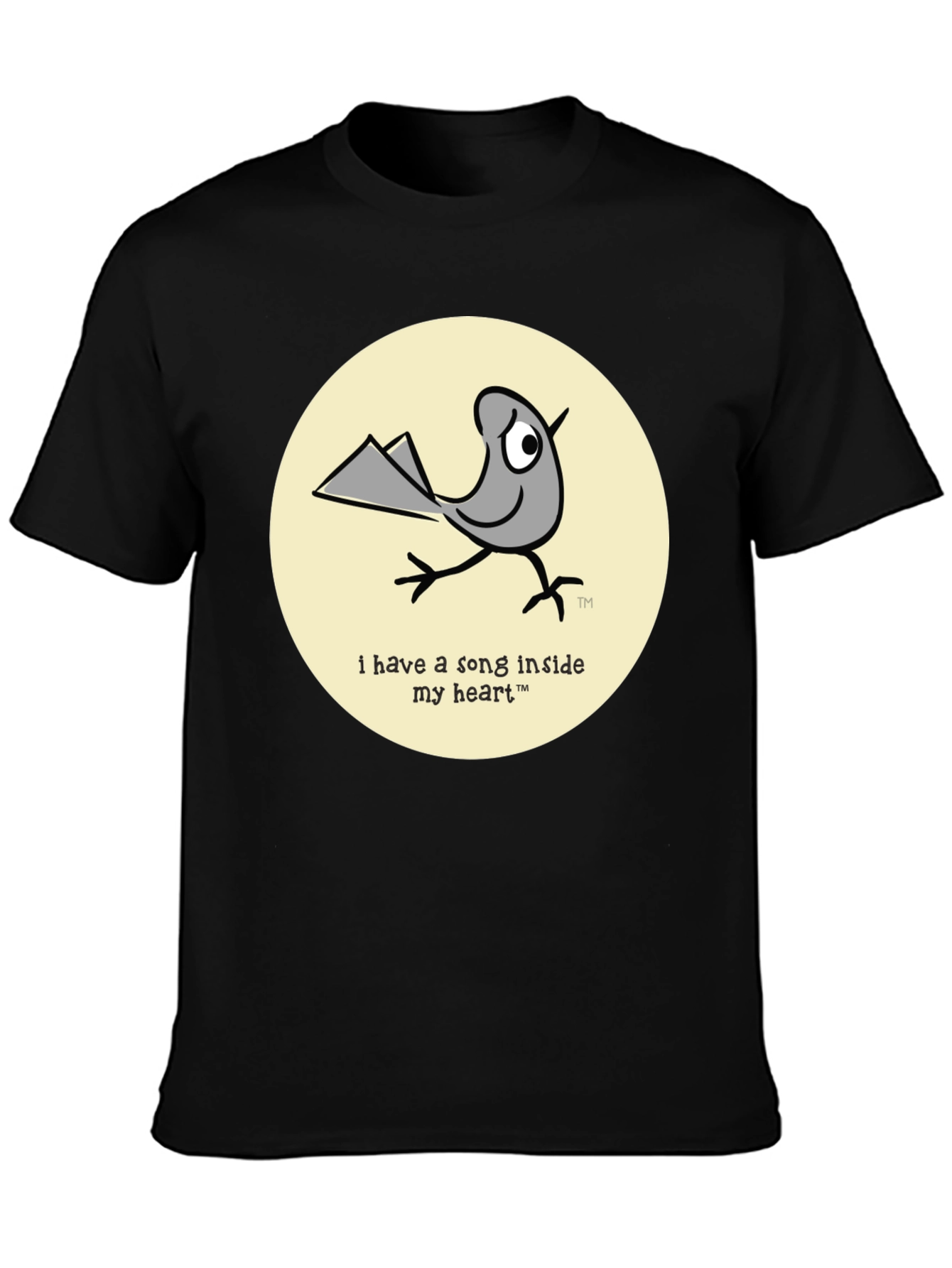 Whimsical Bird T-Shirt - Song Inside My Heart Design