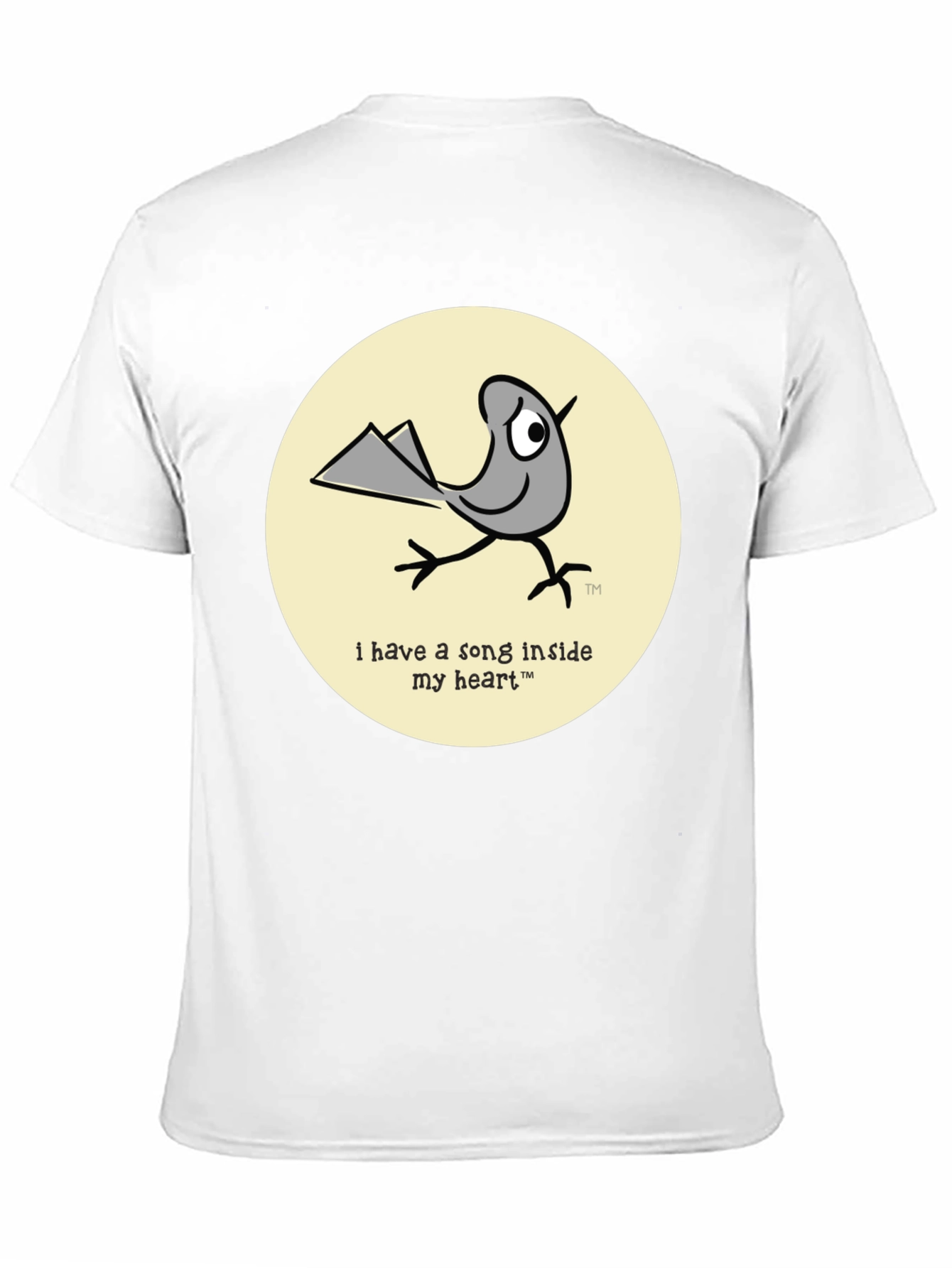 Whimsical Bird T-Shirt - Song Inside My Heart Design