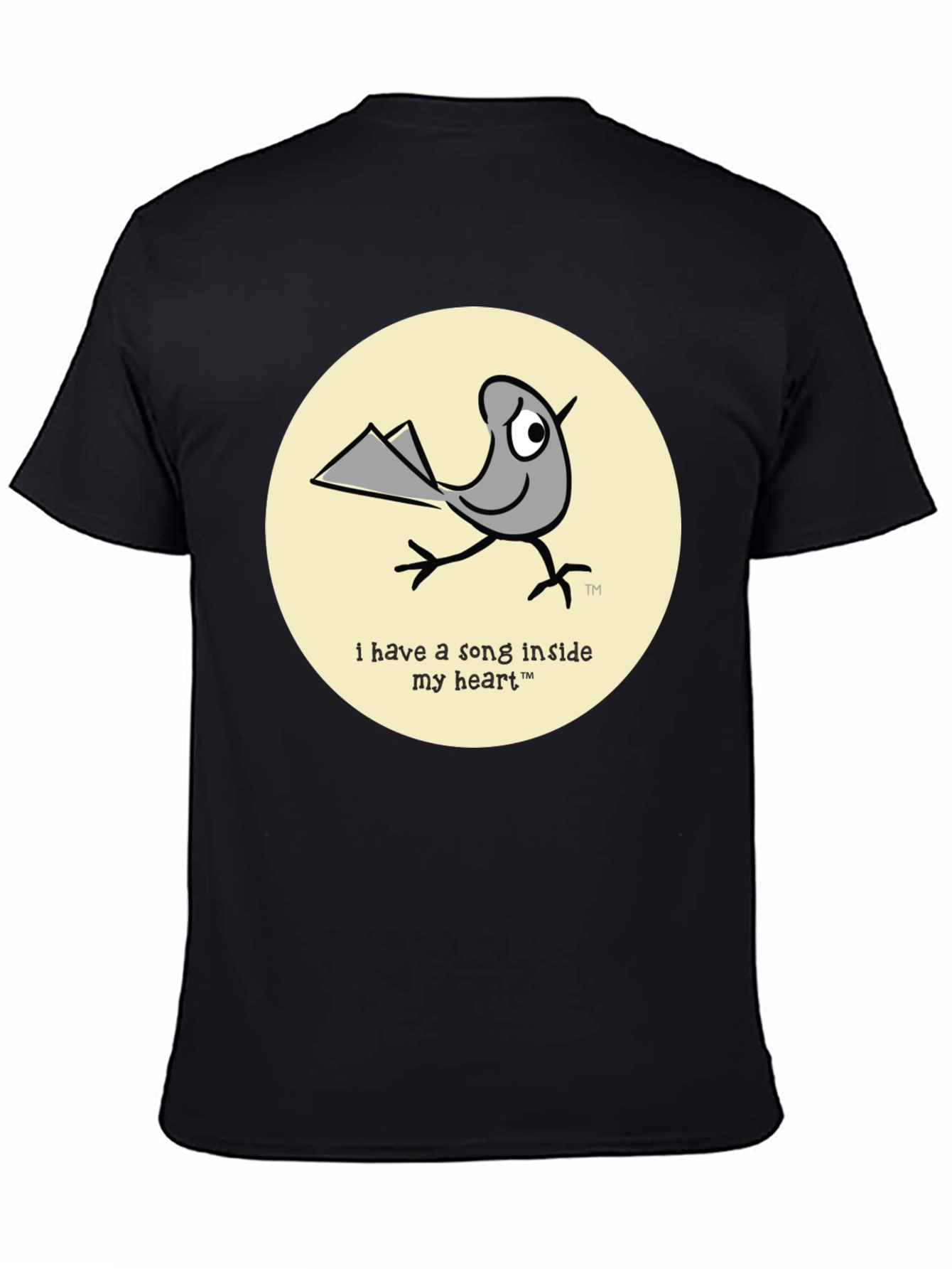 Whimsical Bird T-Shirt - Song Inside My Heart Design