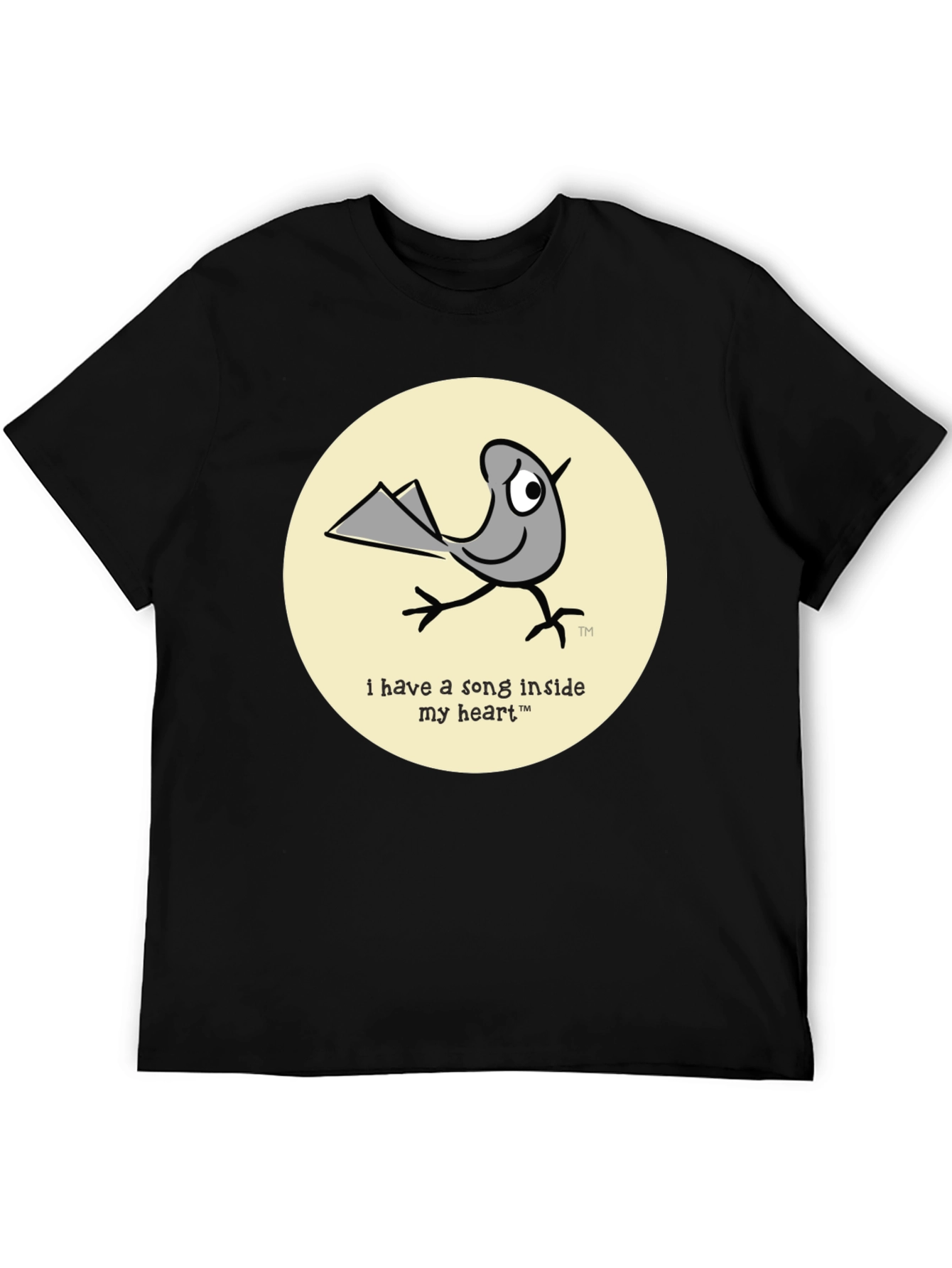 Whimsical Bird T-Shirt - Song Inside My Heart Design
