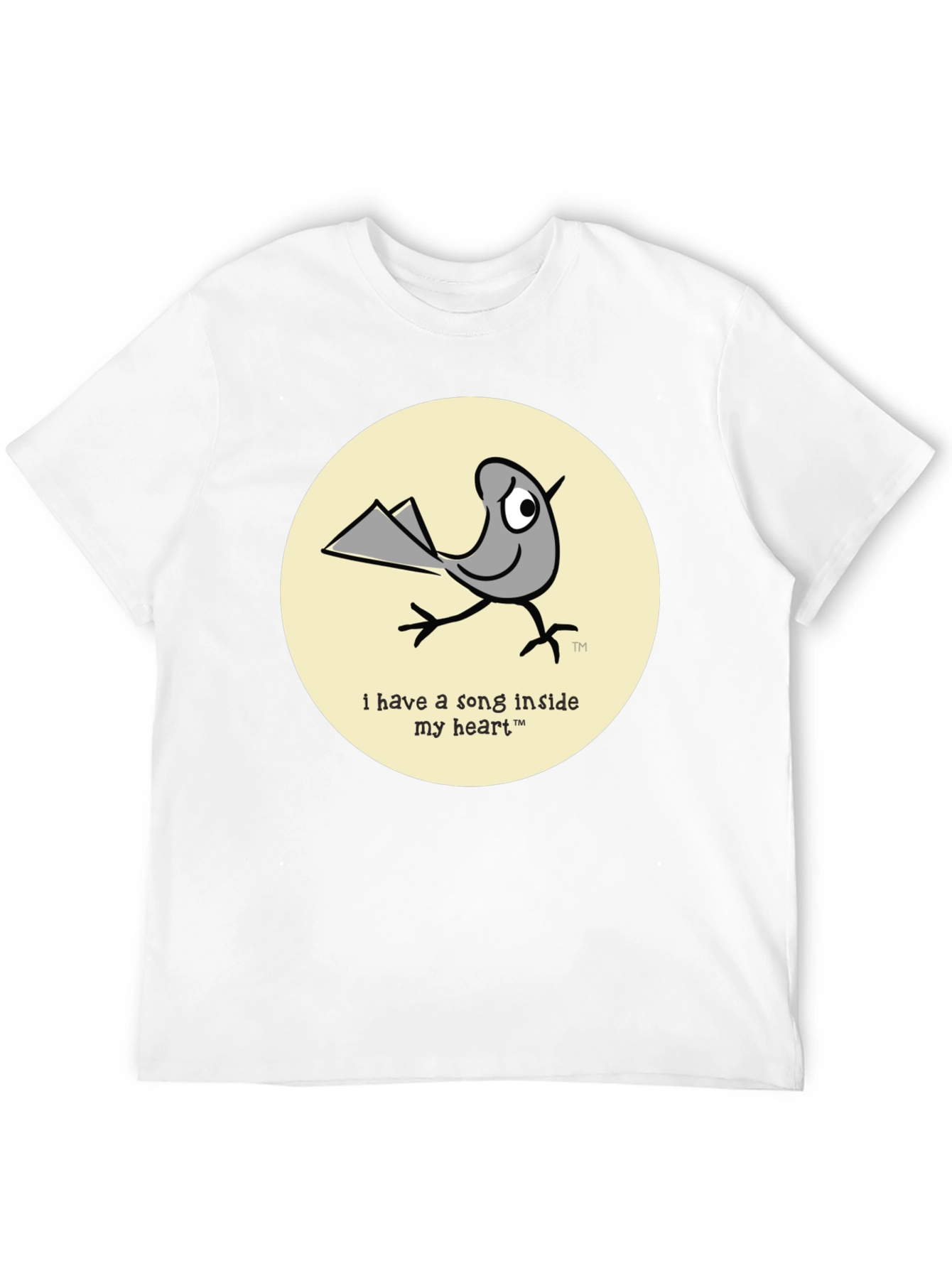 Whimsical Bird T-Shirt - Song Inside My Heart Design