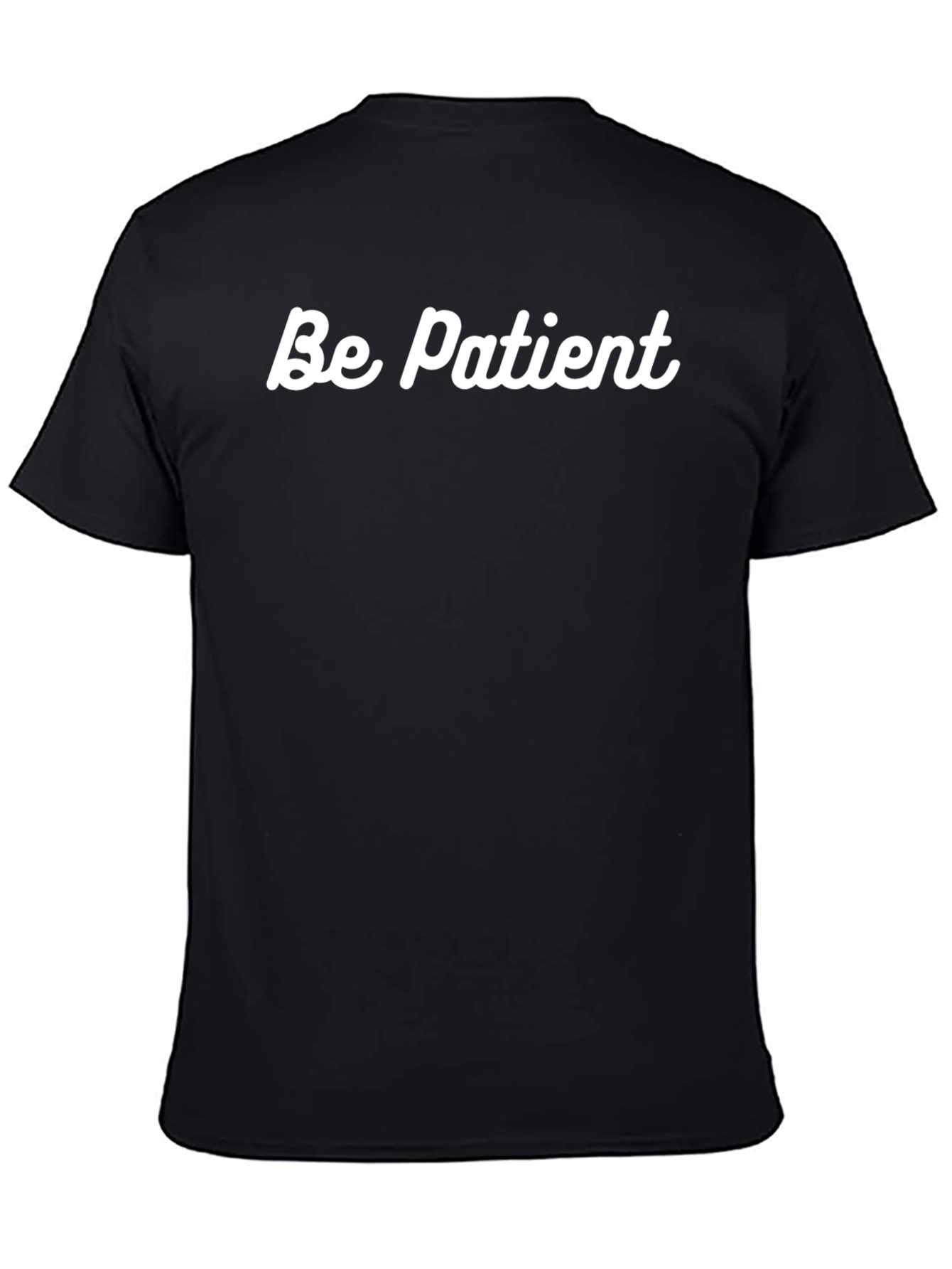 Be Patient Black Graphic Tee Casual Menswear