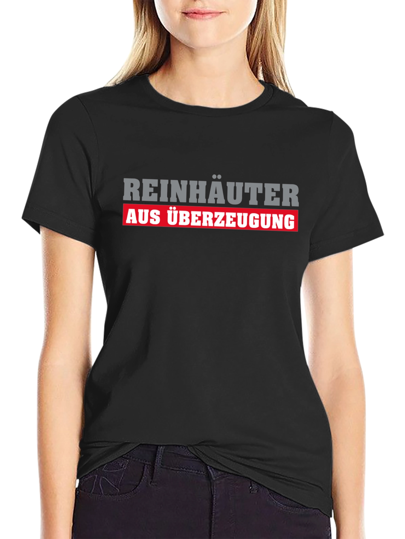Reinhäuter Aus Überzeugung Funny German T-Shirt