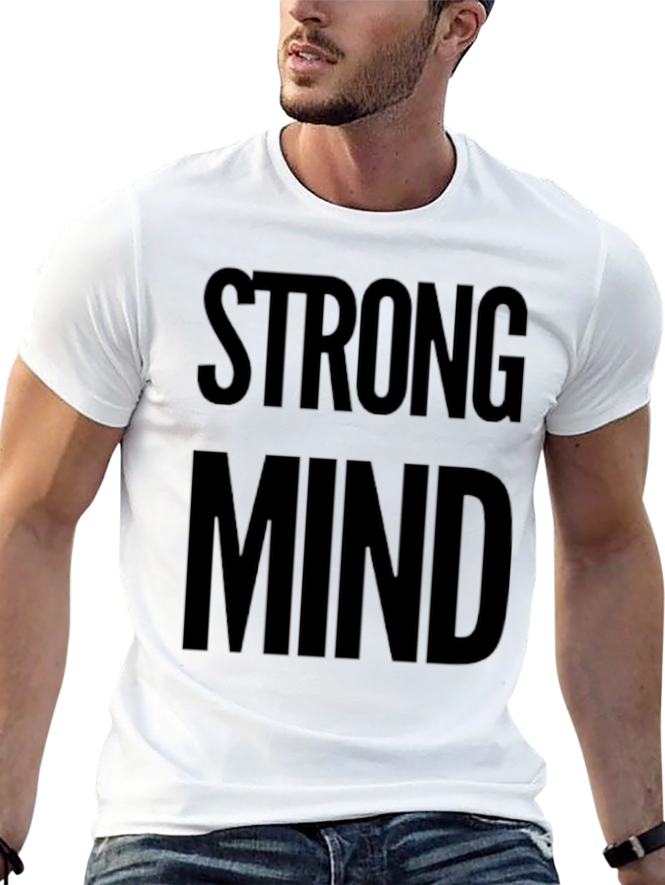 Strong Mind Graphic Tee - Bold Statement Shirt