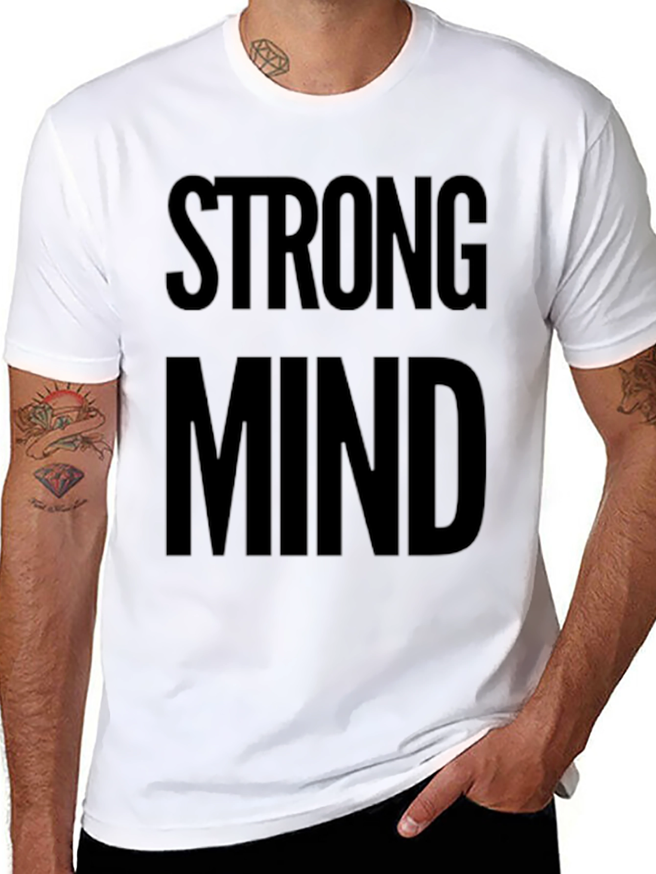 Strong Mind Graphic Tee - Bold Statement Shirt