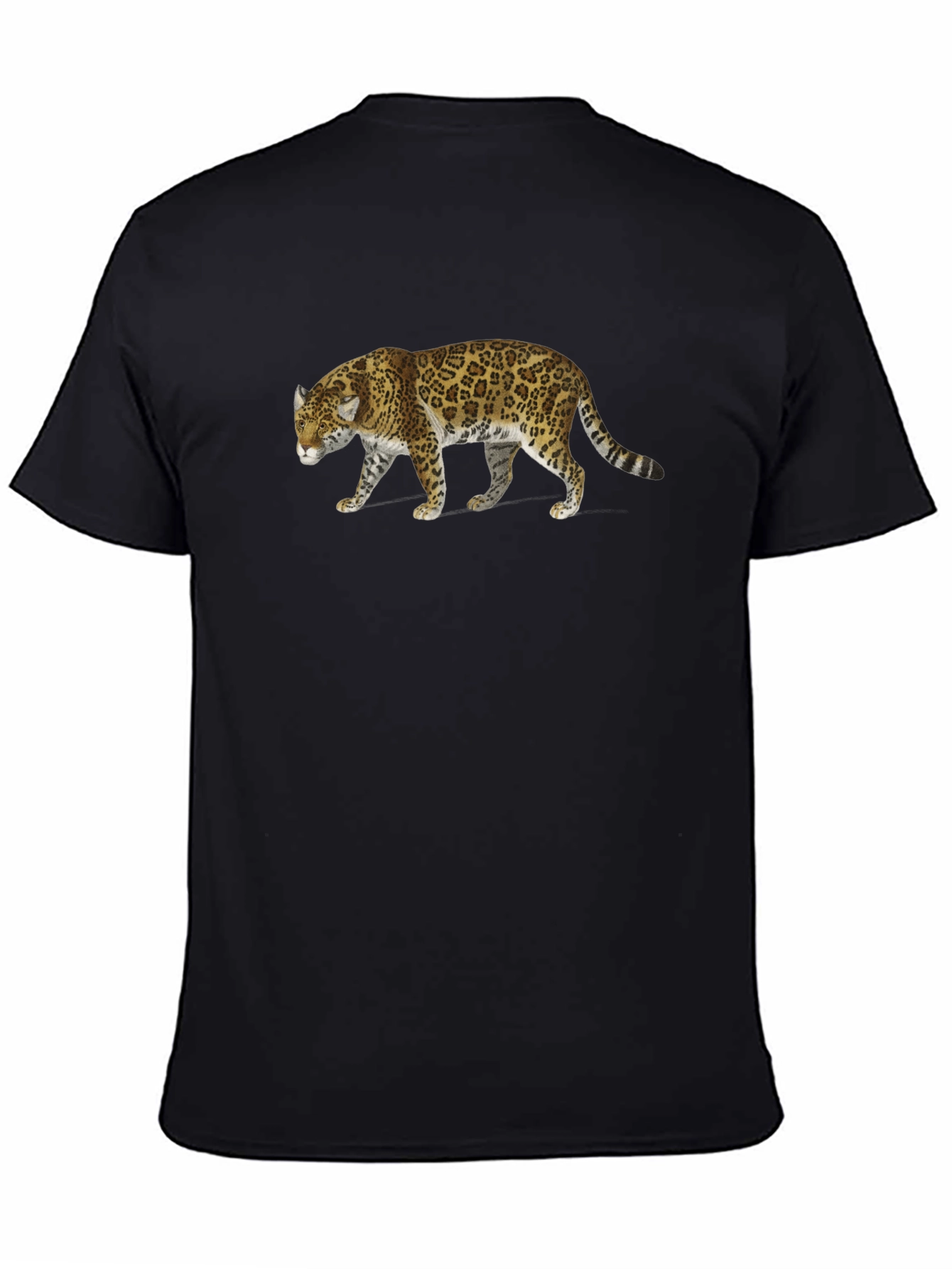Black T-Shirt with Jaguar Graphic