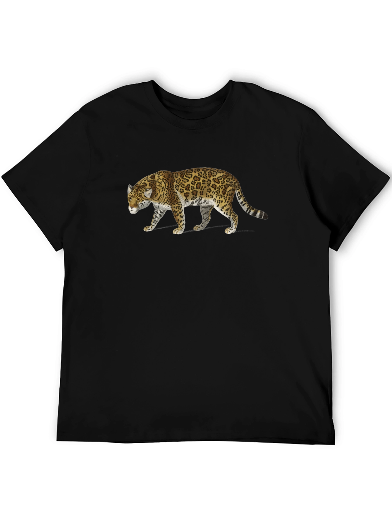 Black T-Shirt with Jaguar Graphic