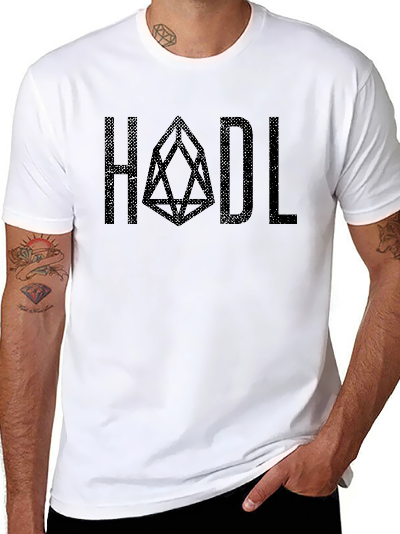 HODL Crypto T-Shirt - EOS Cryptocurrency Design
