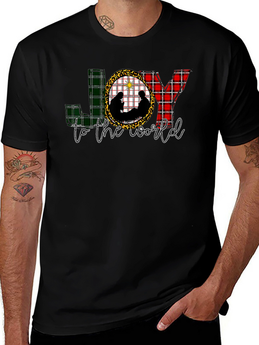 JOY to the World Nativity Scene Graphic Tee