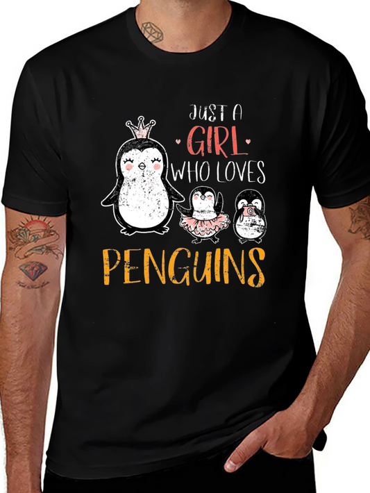 Just A Girl Who Loves Penguins T-Shirt