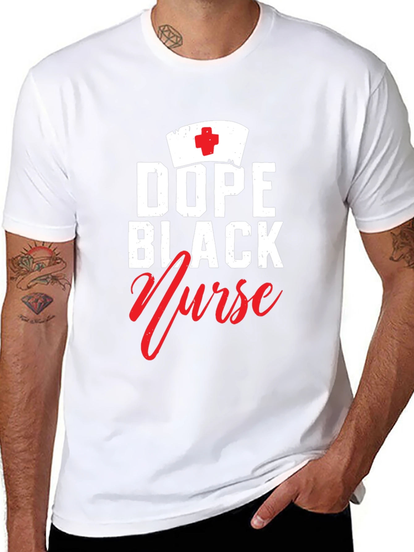 Dope Black Nurse T-Shirt - Stylish Medical Apparel