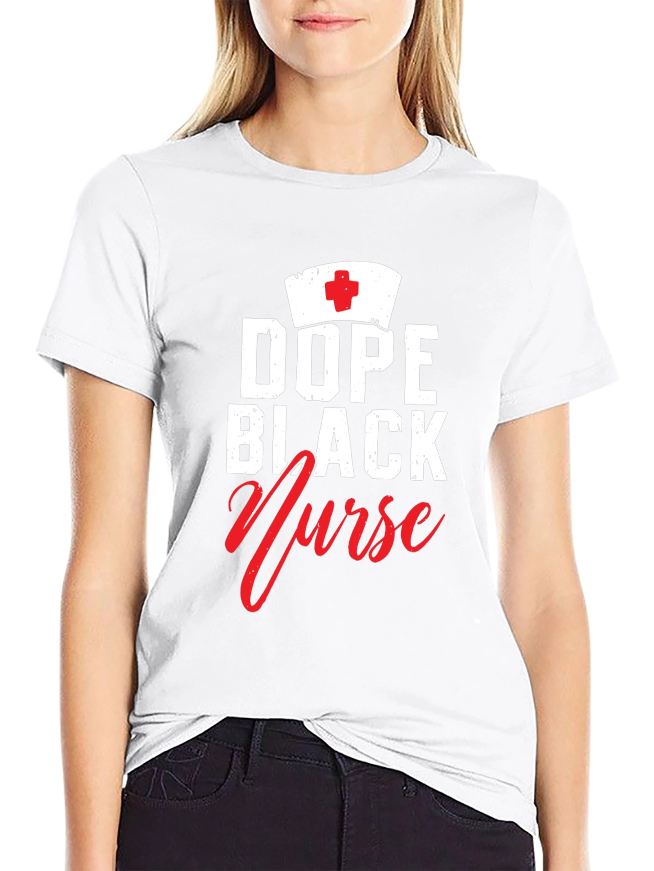 Dope Black Nurse T-Shirt - Stylish Medical Apparel