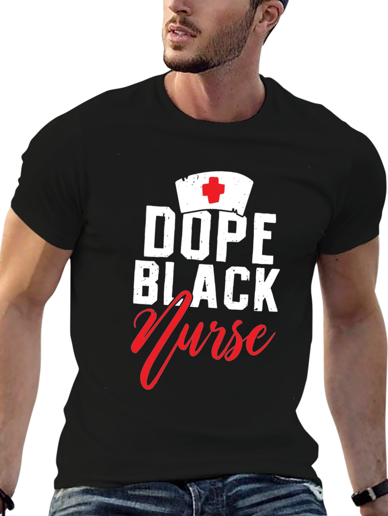 Dope Black Nurse T-Shirt - Stylish Medical Apparel