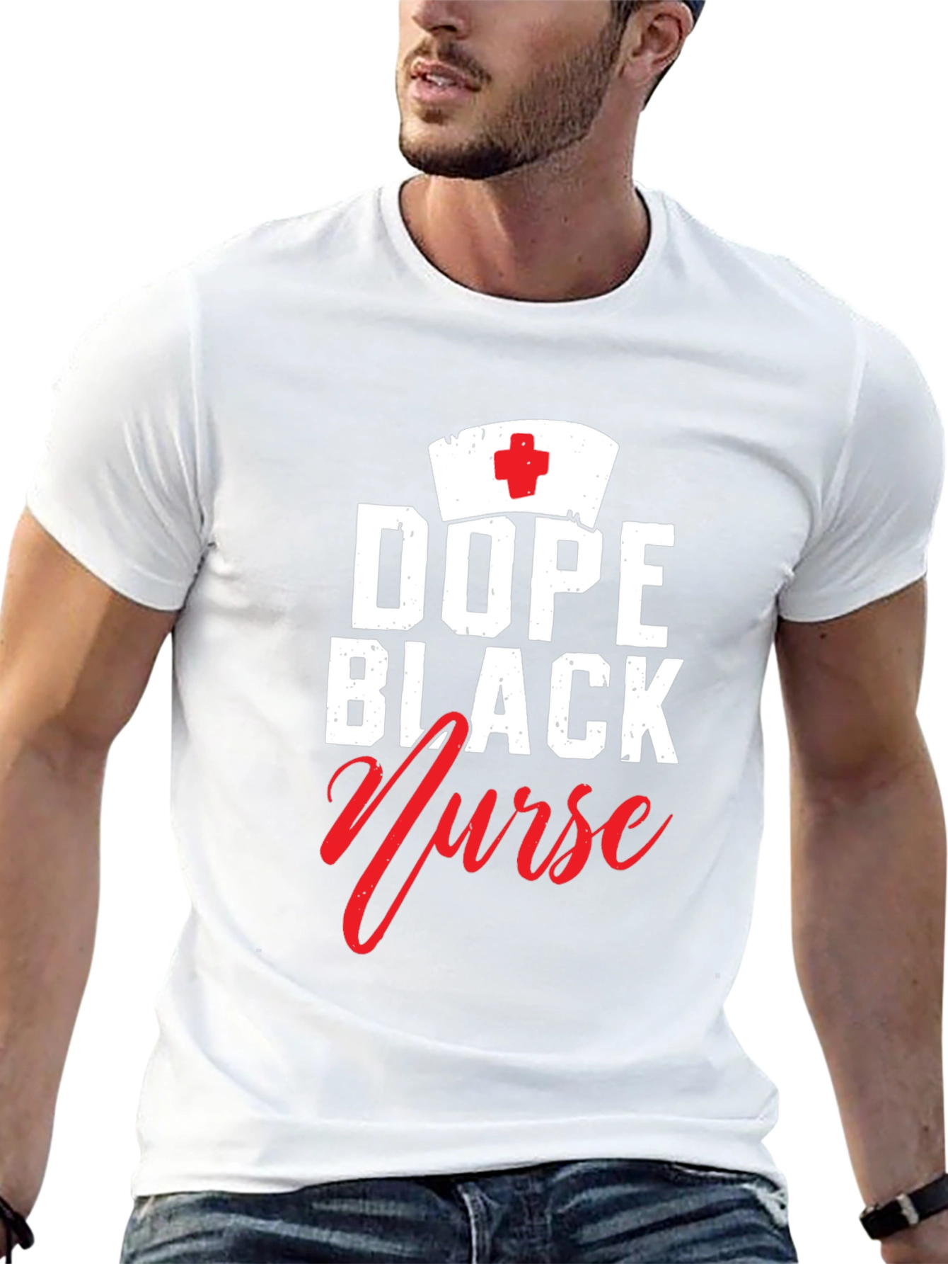 Dope Black Nurse T-Shirt - Stylish Medical Apparel