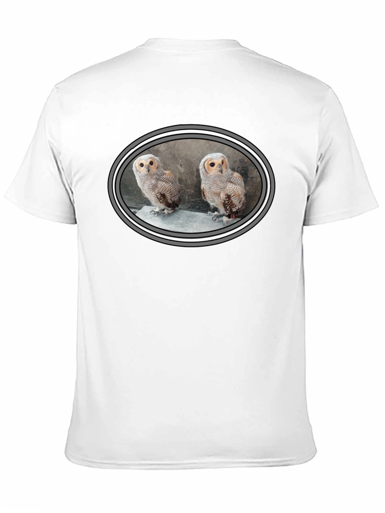 Owl Design Black T-Shirt - Mens Graphic Tee