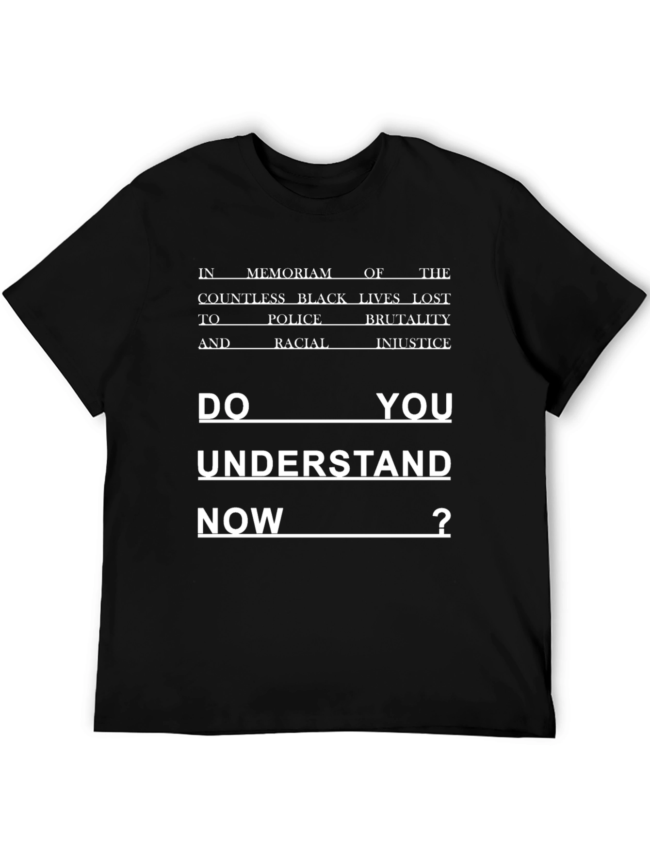BLM Graphic Tee: Do You Understand Now?
