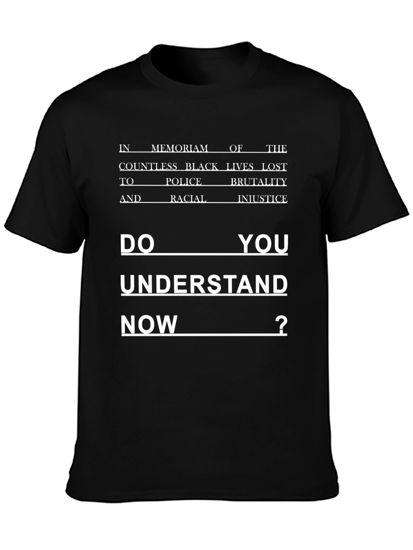 BLM Graphic Tee: Do You Understand Now?