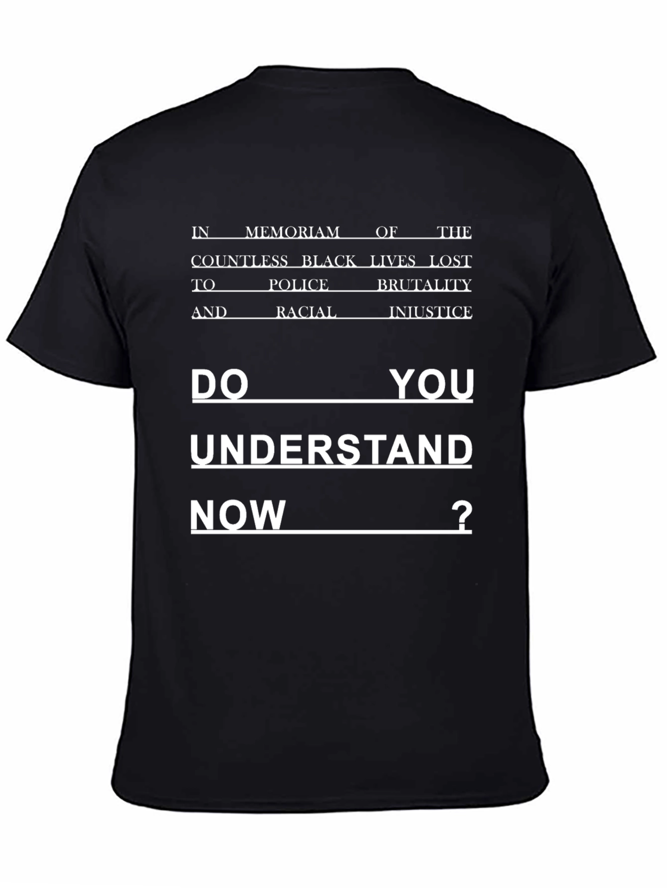 BLM Graphic Tee: Do You Understand Now?