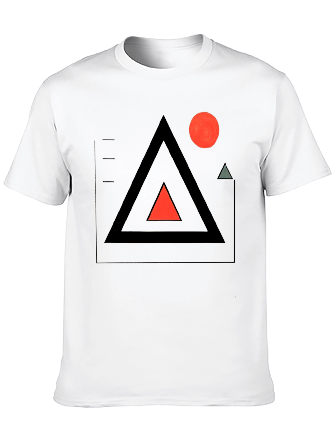 Geometric Graphic Tee - Modern Minimalist Design