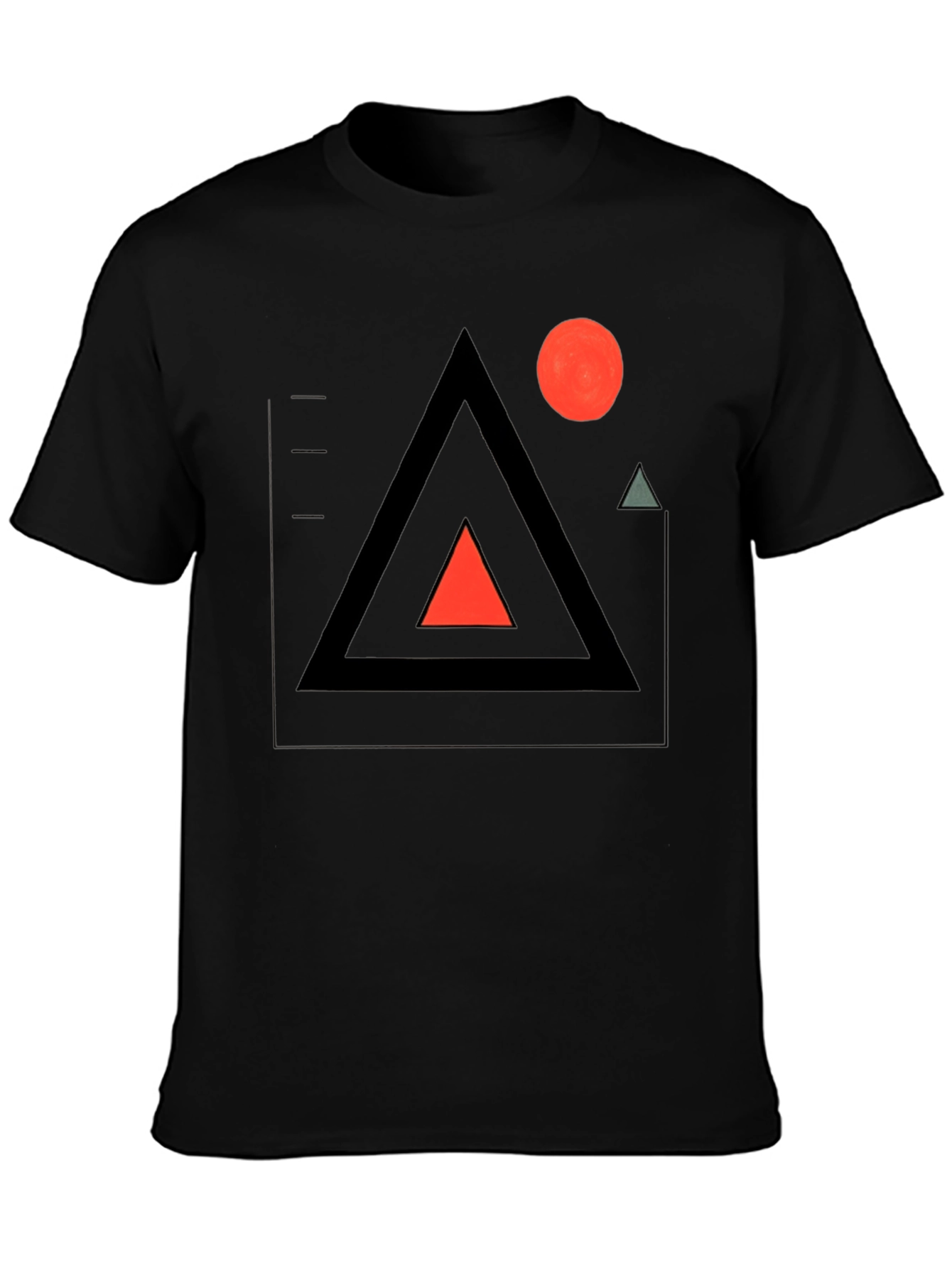 Geometric Graphic Tee - Modern Minimalist Design