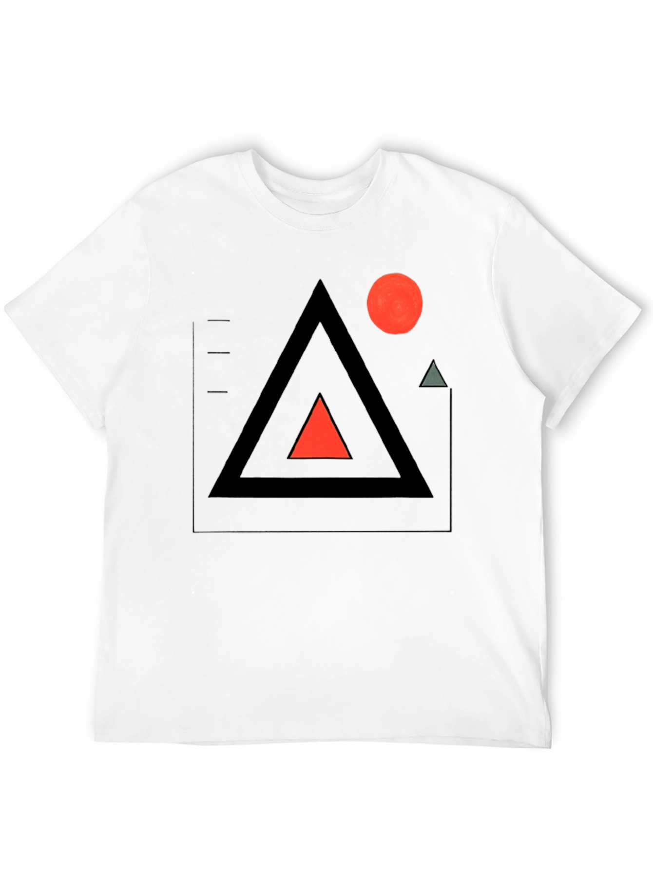 Geometric Graphic Tee - Modern Minimalist Design