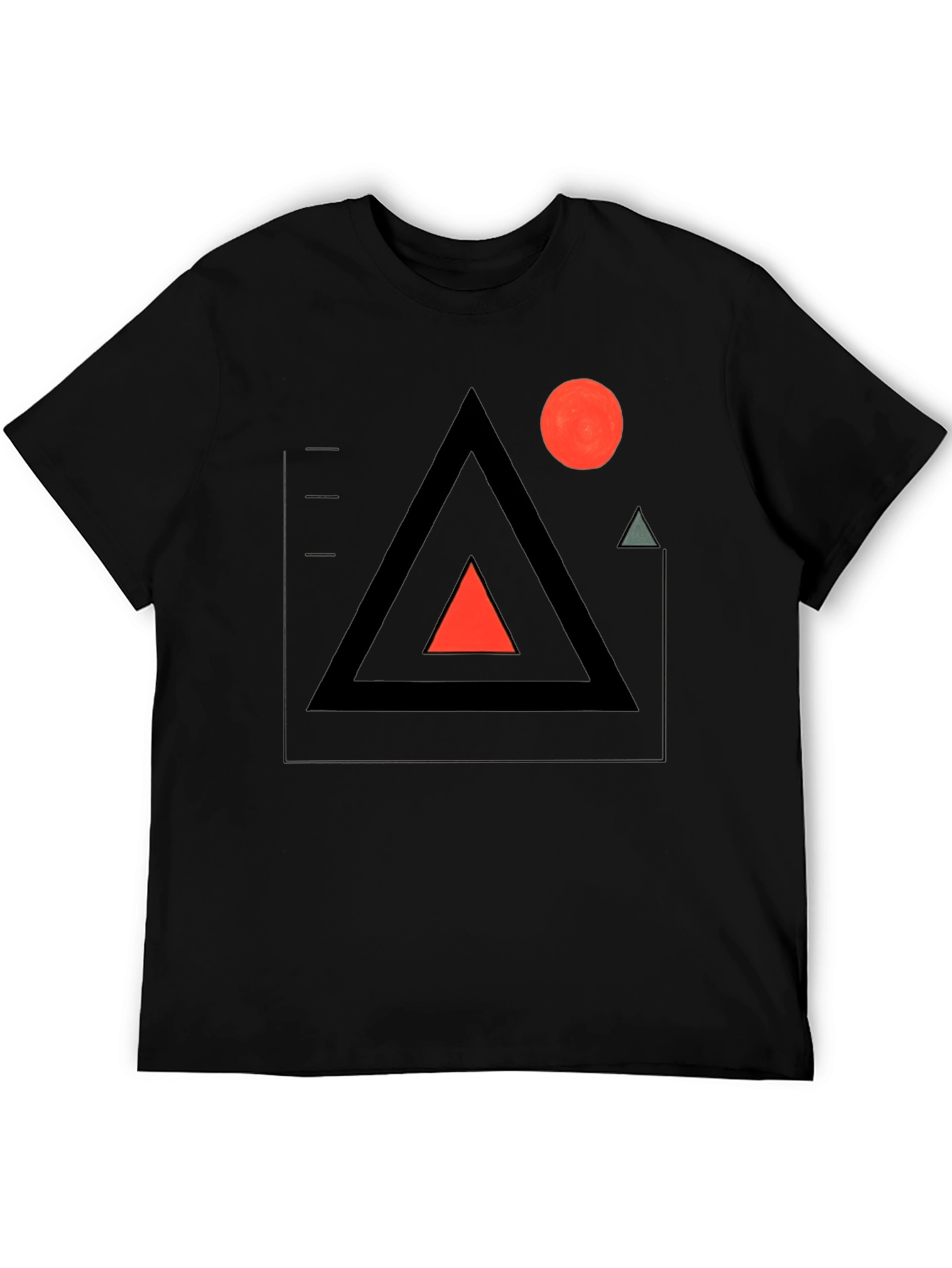 Geometric Graphic Tee - Modern Minimalist Design