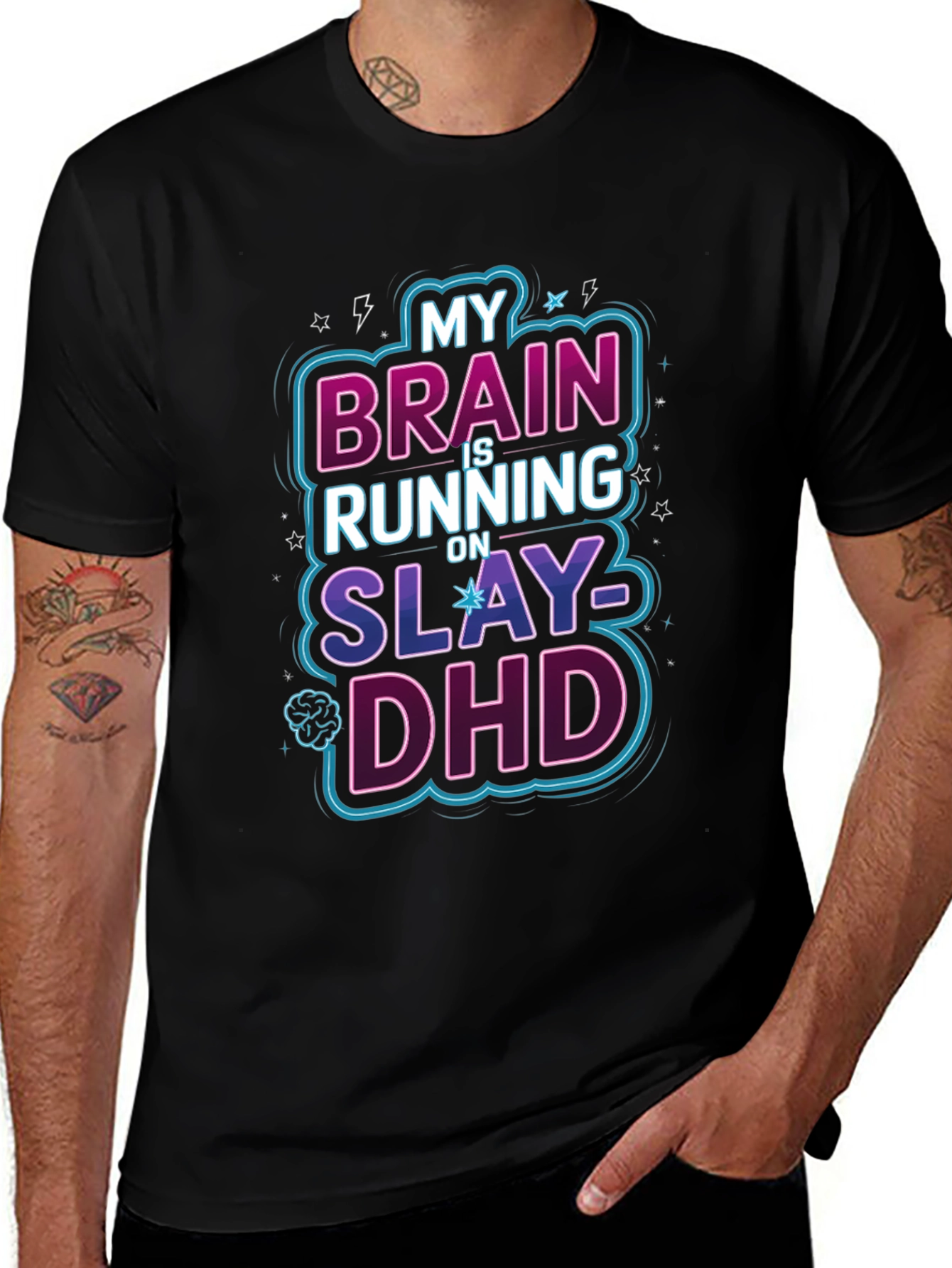 My Brain is Running on Slay-DHD Graphic Tee