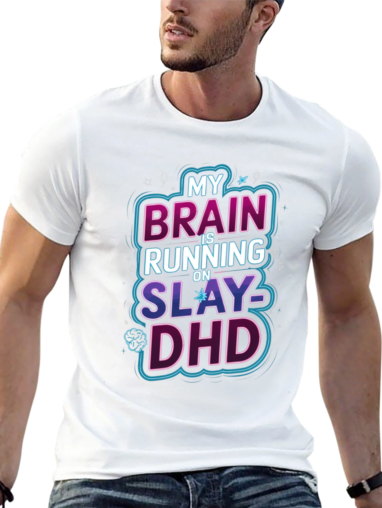 My Brain is Running on Slay-DHD Graphic Tee