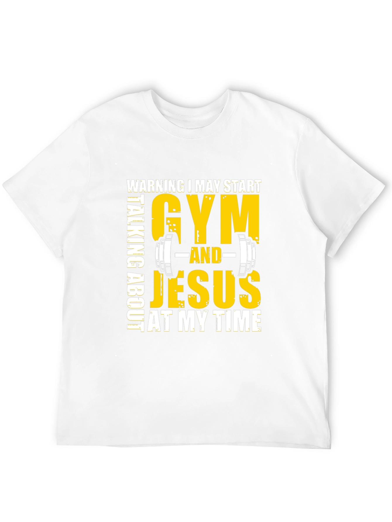 Gym & Jesus T-Shirt - Black Graphic Tee