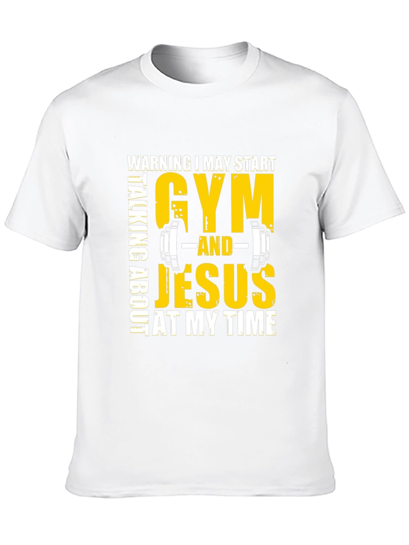 Gym & Jesus T-Shirt - Black Graphic Tee