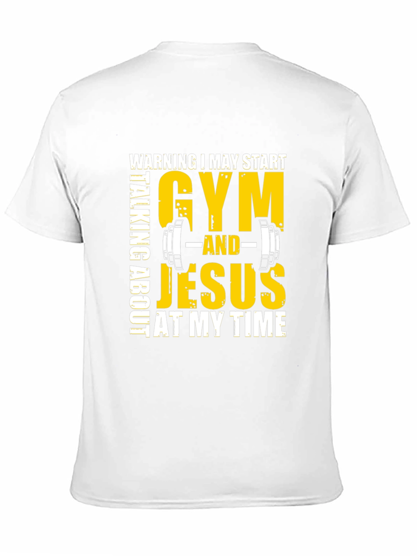 Gym & Jesus T-Shirt - Black Graphic Tee
