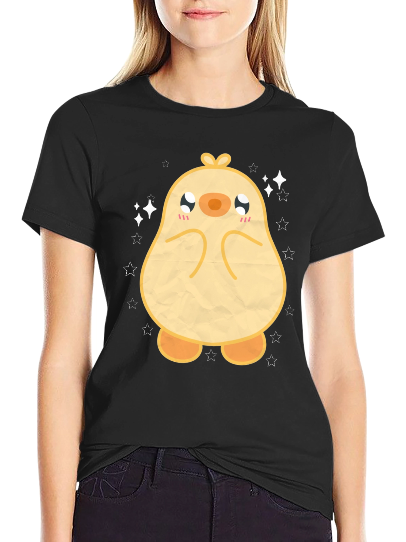 Cute Chick Starry T-Shirt - Soft Cotton Blend