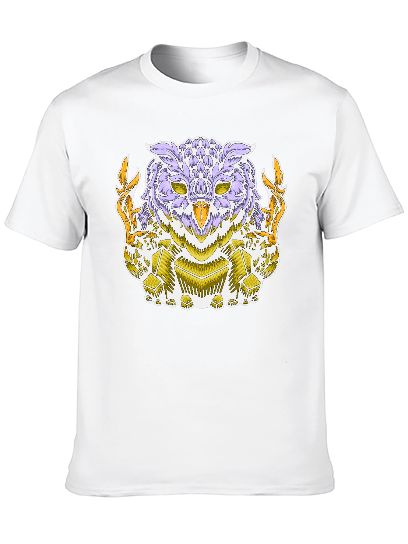 Mystic Owl Graphic Tee - Black Cotton Blend